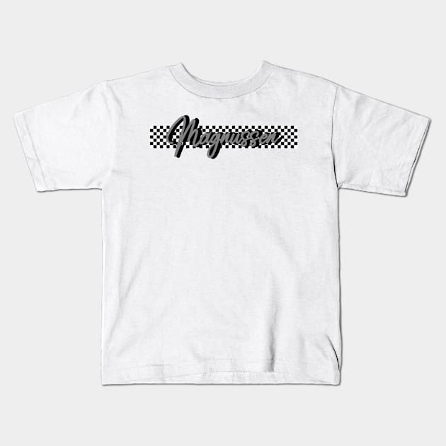 Race Flag Design 2 - Kevin Magnussen Kids T-Shirt by GreazyL